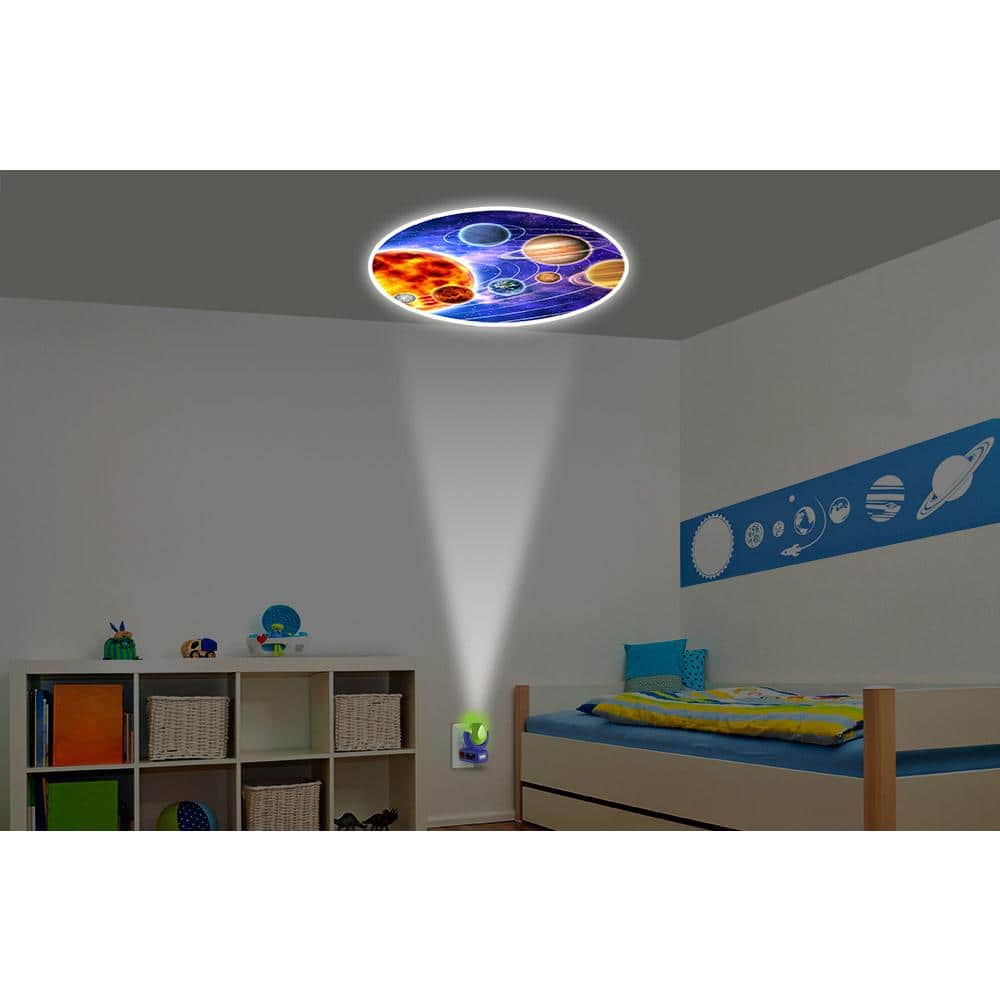 Multicolor LED Plug-In Night Light with Rotatable Globe
