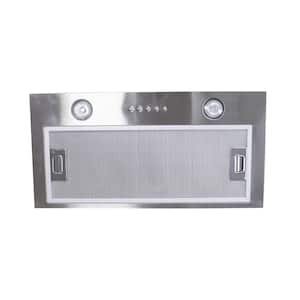 22-in Ducted Stainless Steel Undercabinet Range Hood Insert with Lights
