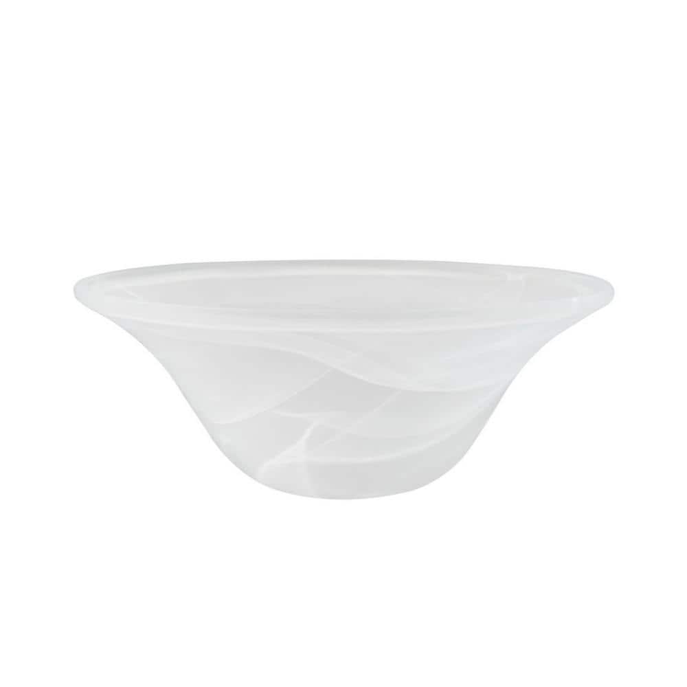4-3/4 in. H x 12-1/4 in. Dia/Alabaster Glass Shade For Torchiere Lamp, Swag Lamp and PendantandIsland Fixture. price history on PriceWatchPro