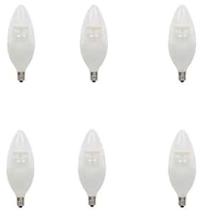 60W Equivalent Soft White B13 Dimmable LED Light Bulb (6-Pack)