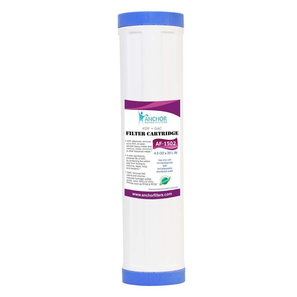 GAC and 4 lb. KDF Replacement Filter Cartridge for Whole House Water Filtration Systems