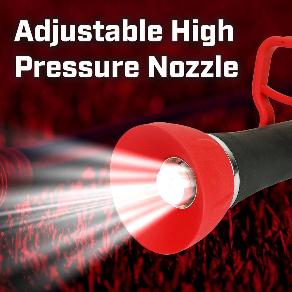 Chapin Red and Black Industrial Fireman Style Hose Nozzle