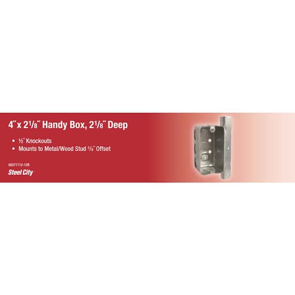Steel City 4 in. Steel Utility Box 58361V12-18R - The Home Depot