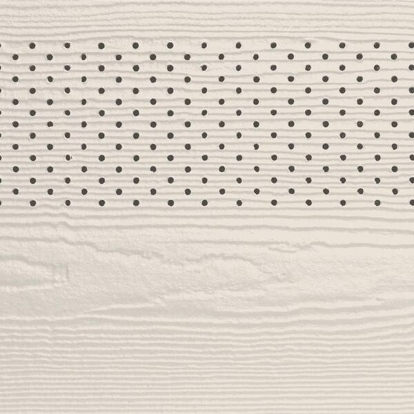 James Hardie Magnolia Home Hardie Soffit HZ5 16 in. x 144 in. Weathered Cliffs Fiber Cement Vented Cedarmill Soffit