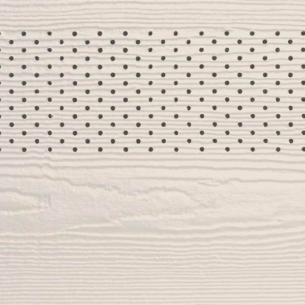 James Hardie Magnolia Home Hardie Soffit HZ10 16 in. x 144 in. Weathered Cliffs Fiber Cement Vented Cedarmill Soffit