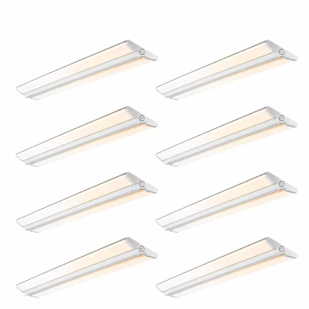 Wraparound 4 ft. 50-Watt Integrated LED White Indoor Shop Light (8-Pack) price history on PriceWatchPro