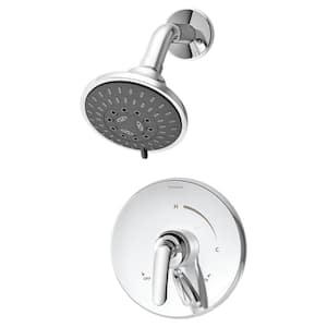 Elm 1-Handle Wall-Mount Shower Trim Kit in Polished Chrome with Integral Volume Control (Valve Not Included)