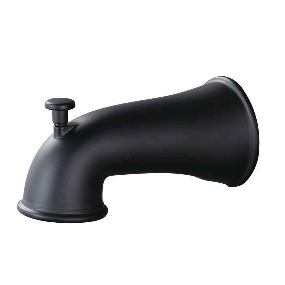 Bath Tub Spout with Universal Connection and Pull-Up Diverter in Matte Black price history on PriceWatchPro