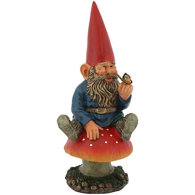 14 in. Adam with Butterfly Gnome Garden Statue