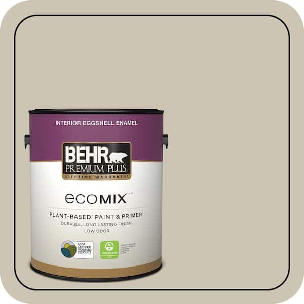 1 gal. #N340-2 Dune Grass Eggshell Enamel EcoMix Plant-Based Interior Paint & Primer