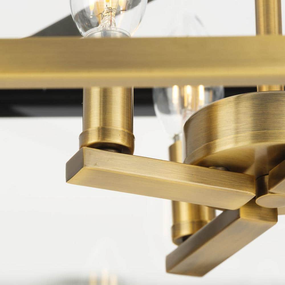 Hillcrest 13'' Vintage Brass Semi-Flush Mount with Glass Panels