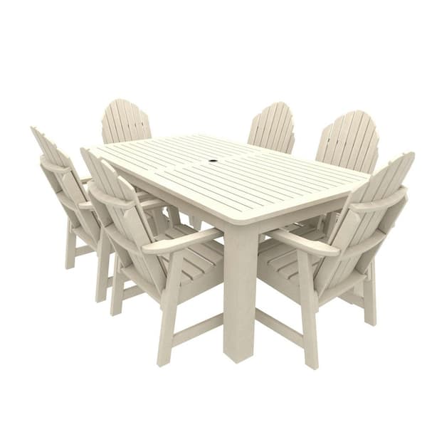 Highwood Muskoka 7-Pieces Bistro Recycled Plastic Outdoor Dining Set