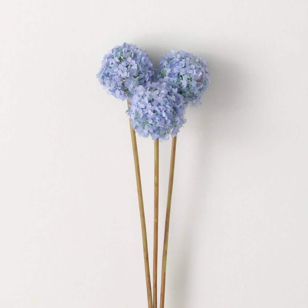 SULLIVANS 22 in. Artificial Blue Spring Allium Flower Stem