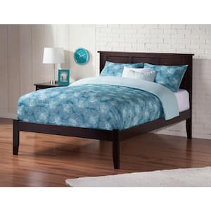 Madison Espresso Full Platform Bed with Open Foot Board