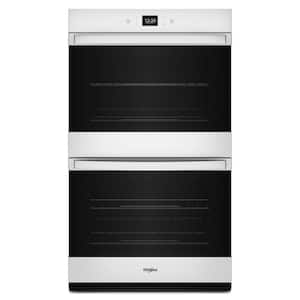 27 in. Double Electric Wall Oven With Convection Self-Cleaning in White