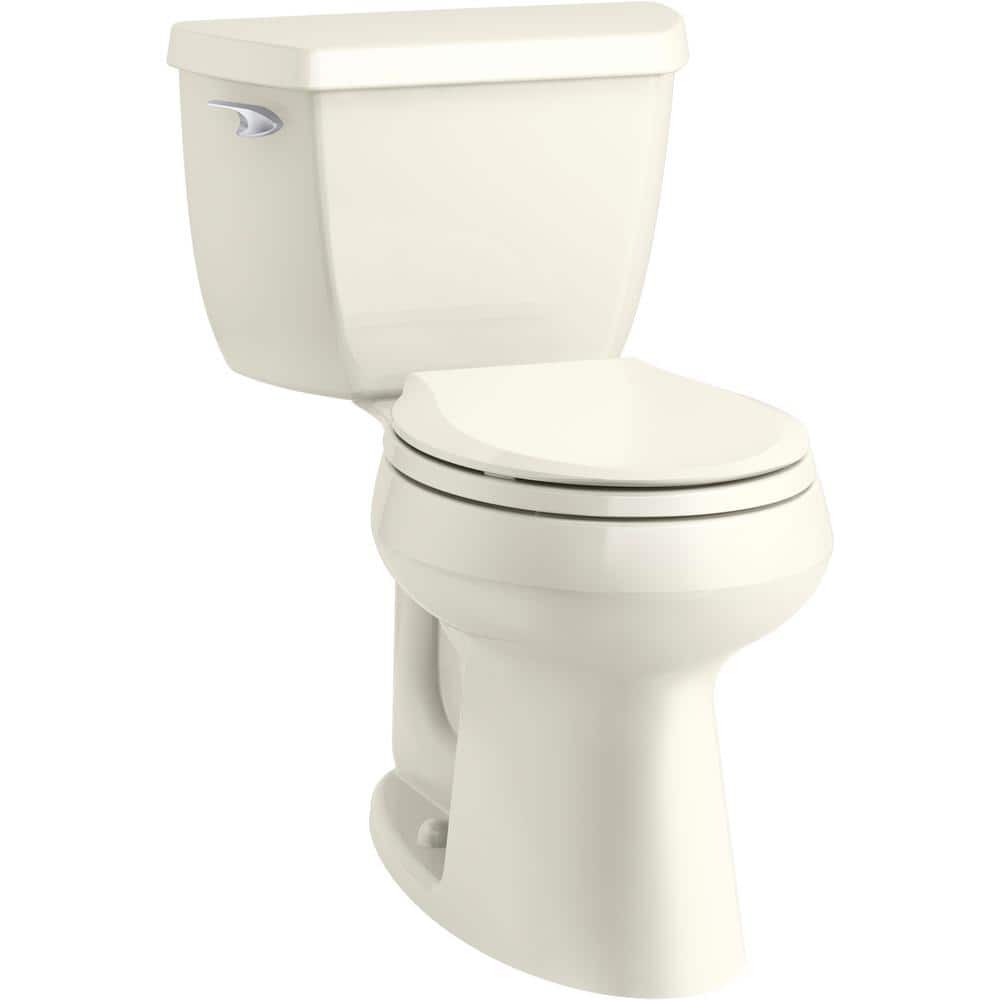 KOHLER Highline 2piece 1.28 GPF Single Flush Round Toilet in. Biscuit