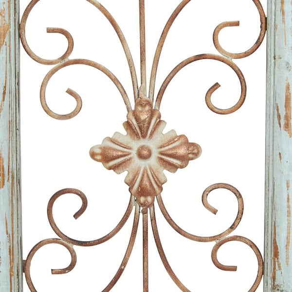 Wood Scroll Arabesque Wall Decor, hot Set of 2 12