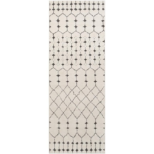 Livabliss Lucillia Beige 3 ft. x 7 ft. Global Indoor Runner Rug