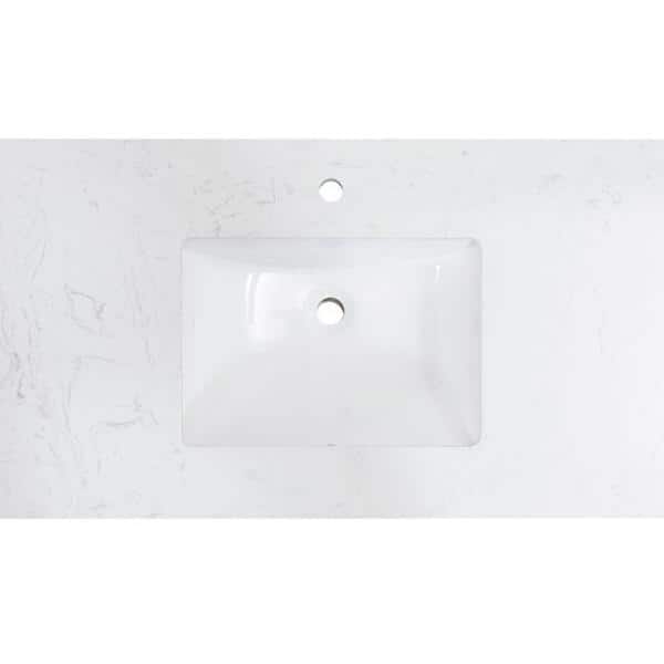 Altair 15.2'' White Ceramic Oval Undermount Bathroom Sink