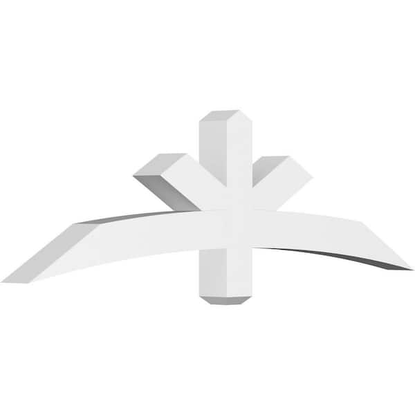 Ekena Millwork Alberta 60 in. W x 17.5 in. H x 4 in. D Signature Polyurethane Bracket
