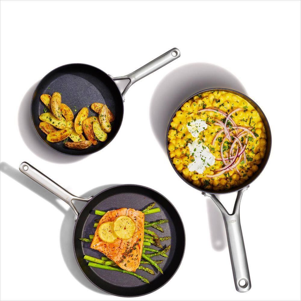 OXO 5-Piece Black Aluminum Non-Stick Cookware Set