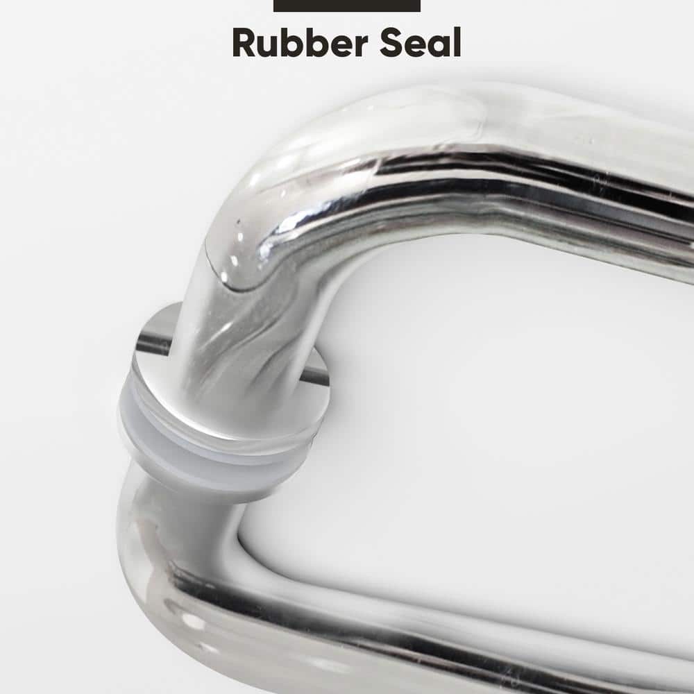 Chrome Finish Back to Back 'C' Pull Handle for Shower Door