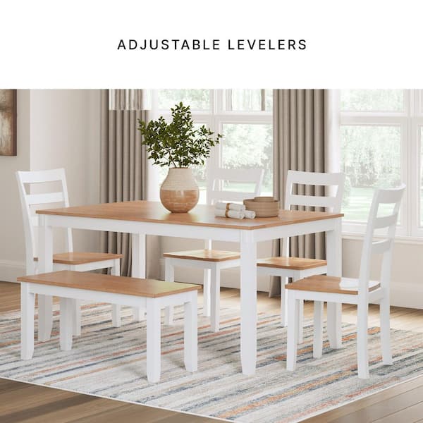 Signature DESIGN BY ASHLEY Gesthaven White / Light Brown Wood Side