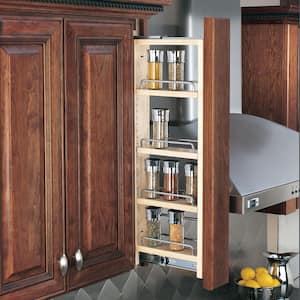 Natural Maple 3 in. Pull Out Wall Filler w/ Soft-Close, 30 in. Height