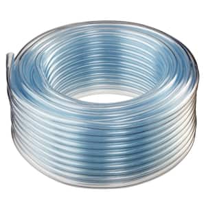 1/2 in. I.D. x 5/8 in. O.D. x 50 ft. Crystal Clear Flexible Non-Toxic, BPA Free Vinyl Tubing