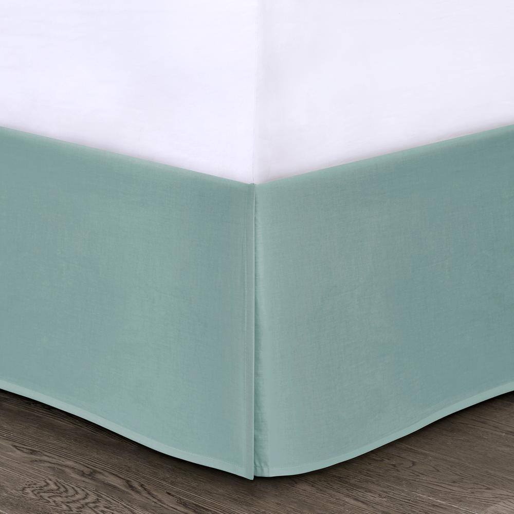 Seafoam and Beige Microfiber Queen 8-Piece Comforter Set