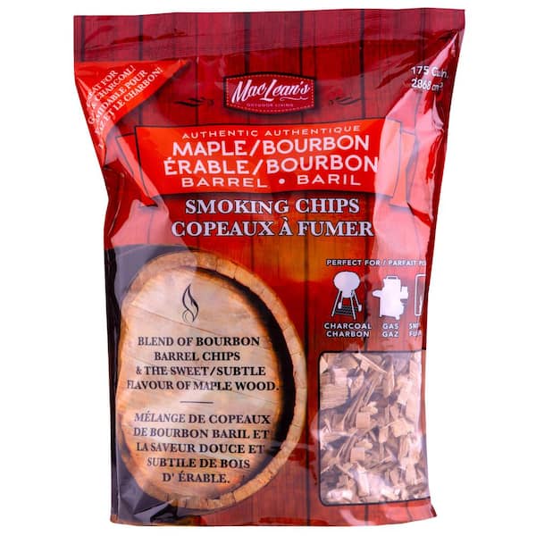 Maclean's OUTDOOR 2 lb. Maple-Bourbon Barrel BBQ Smoking Chips