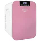 COOLULI Concord 0.7 cu. ft. Retro Mini Fridge in Pink without Freezer
