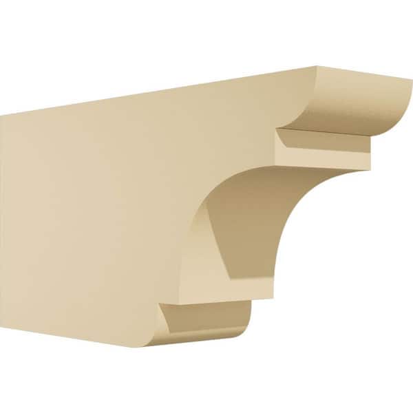 Ekena Millwork Standard New Brighton 4 in. W x 8 in. H x 16 in. D Signature Urethane Rafter Tail Outlooker
