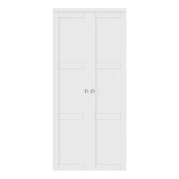 ARK DESIGN 36 in. x 80 in. 3-Lite Solid Core Panel White Primed