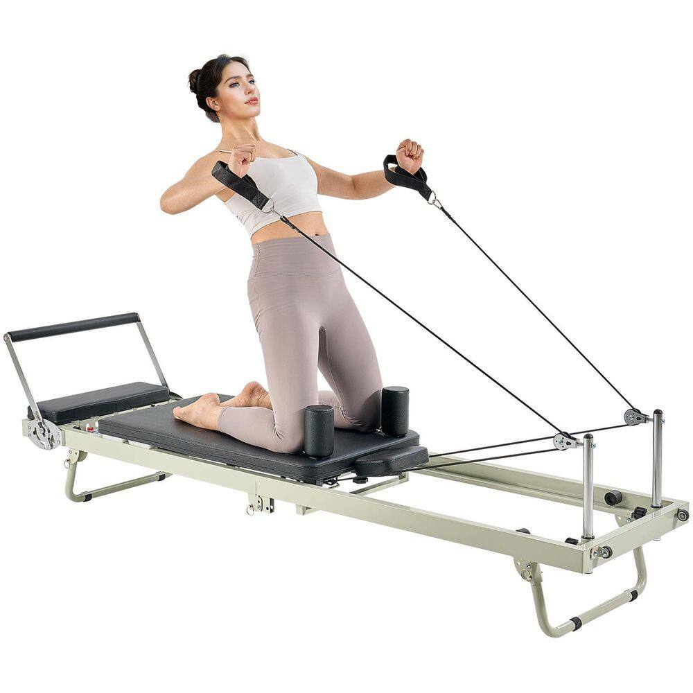 Foldable Pilates Reformer, Pilates Workout Machine for Home Gym Studio Use, Pilates Bed with Dual Resistance- Spring price history on PriceWatchPro