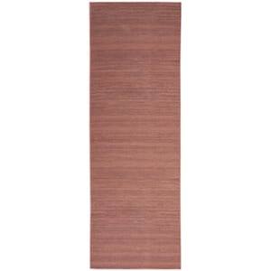 Washable Essentials Mocha 2 ft. x 10 ft. All-over design Contemporary Runner Area Rug