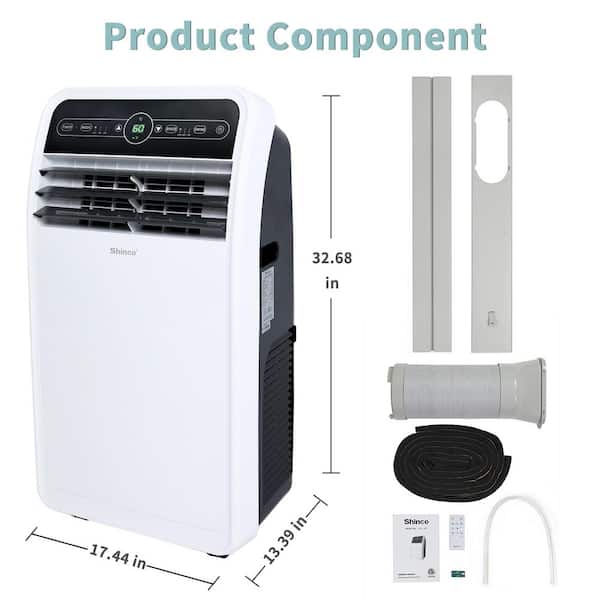 7,800 BTU Portable Air Conditioner Cools 400 Sq. Ft. with 