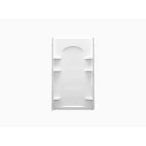 Ensemble 42 in. x 1-1/4 in. x 72-1/2 in. 1-Piece Direct-to-Stud Shower Wall in White