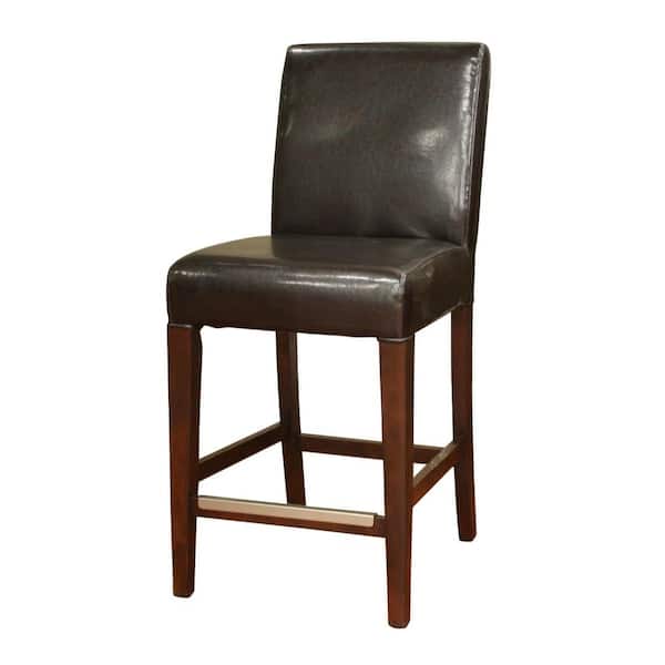 American Heritage Highland 26 in. Suede Cushioned Bar Stool (Set of 2)