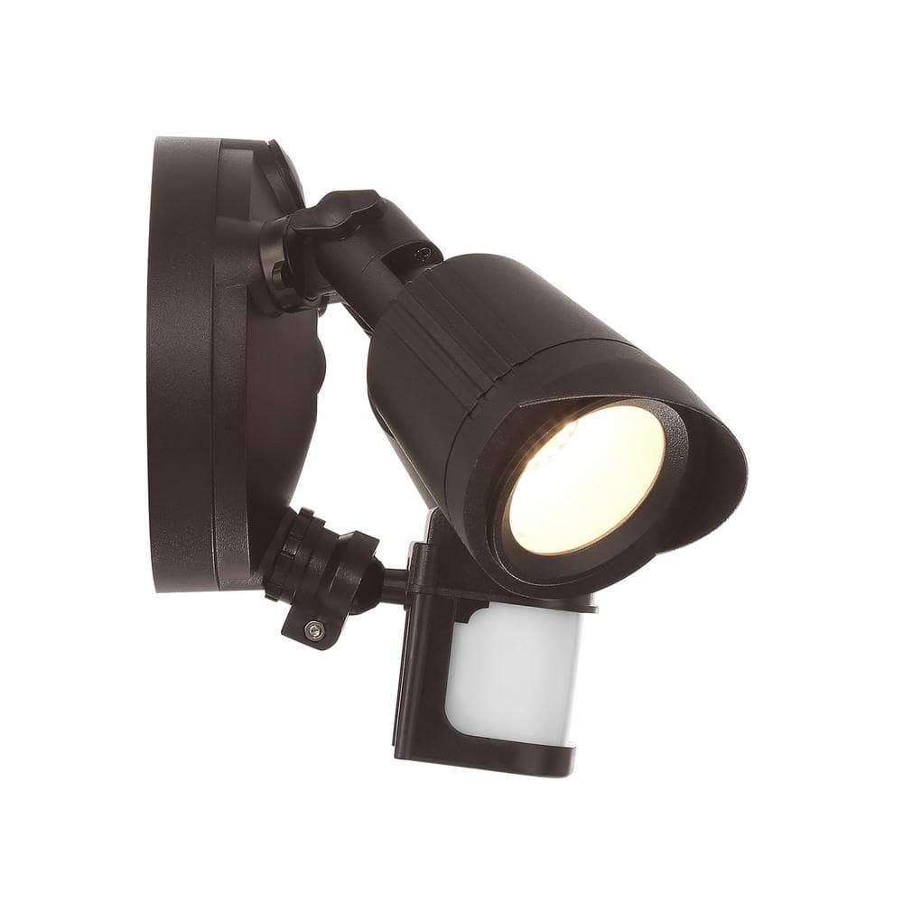 Bronze Dual Head LED Motion Sensor Security Flood Light