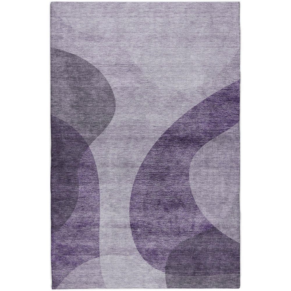 Dream Shag Premium Machine Washable Abstract ADS657 Purple 3 ft. x 5 ft. Area Rug price history on PriceWatchPro