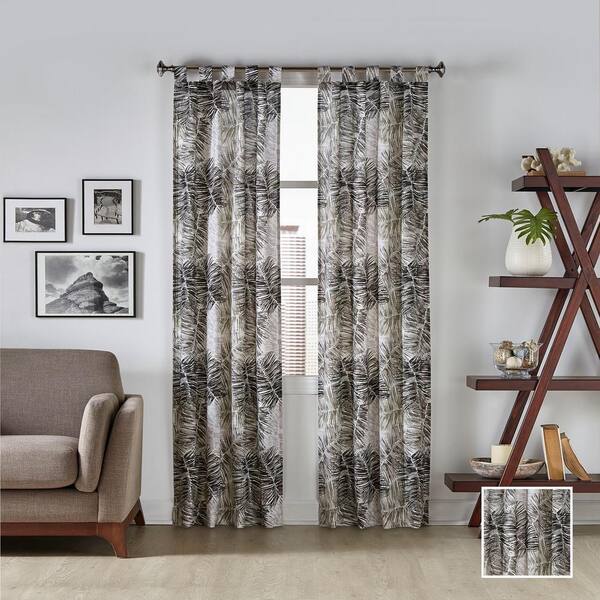 Pairs to Go Light Filtering Grey Smooth Poly/Cotton Rod Pocket Curtain