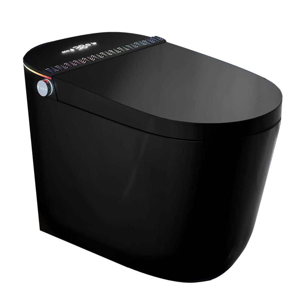 Elongated Round Bidet Tankless 1.28GPF Toilet in Black with FootSensor,Dryer,ADA,Instant Warm Water,Power Outage & Flush price history on PriceWatchPro