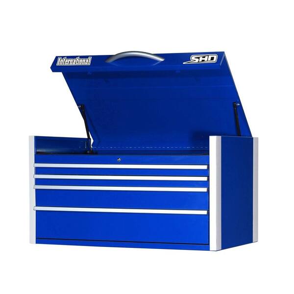 International SHD Series 42 in. 4-Drawer Top Chest, Blue