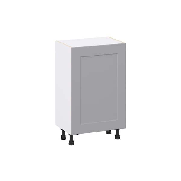 Roseland 21 in. W x 14 in. D x 34.5 in. H Assembled Shaker Full Height Door Base Kitchen Cabinet in Slate Gray