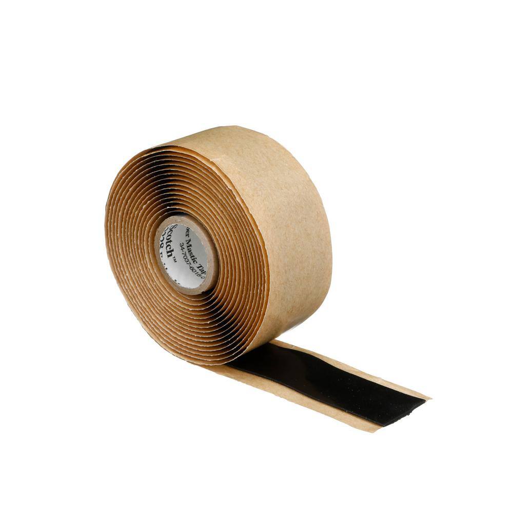 2 in x 10 Ft 3M SCOTCH 2228 RUBBER MASTIC TAPE BLACK FREE SHIPPING 