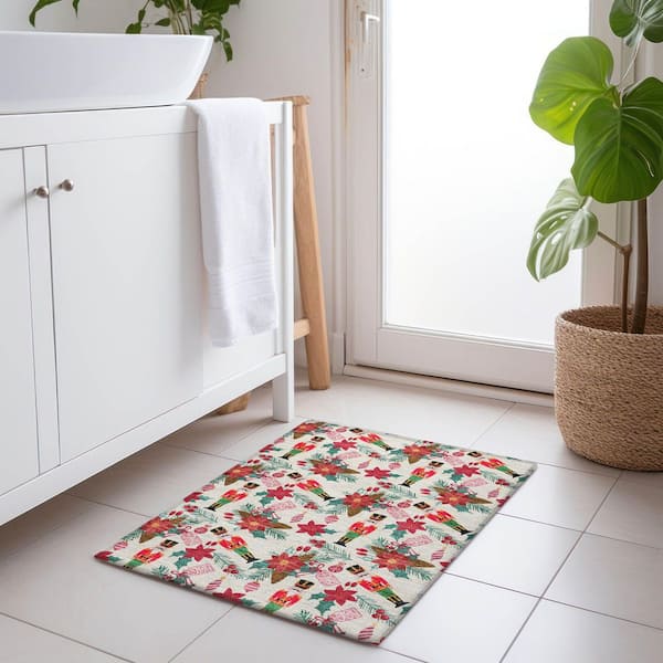 Chantille Machine Washable Indoor/Outdoor Abstract ACN1822 Ivory 2 ft. x 3 ft. Accent Rug