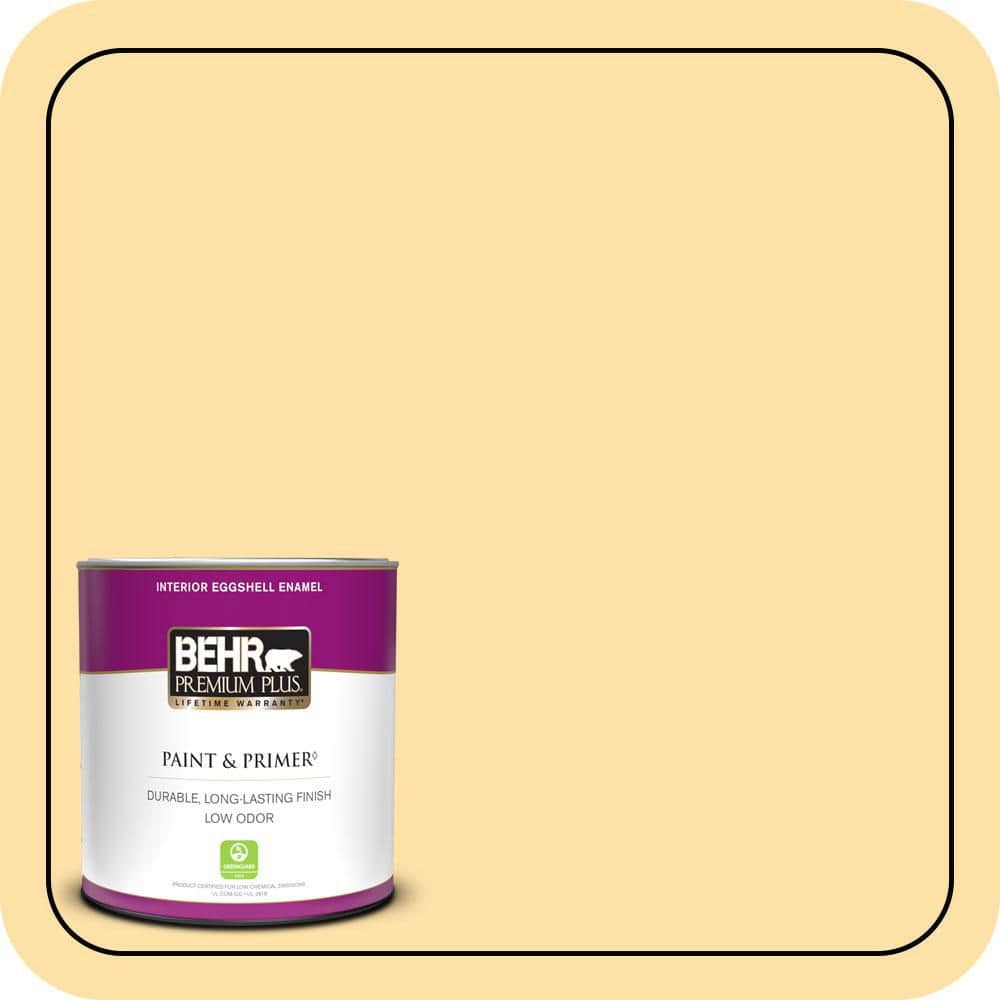 1 qt. #310A-3 Manila Tint Eggshell Enamel Low Odor Interior Paint & Primer price history on PriceWatchPro