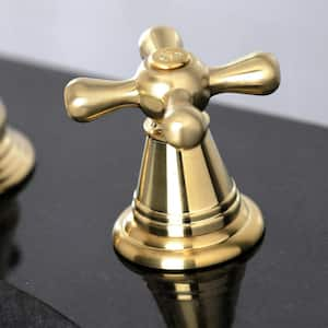 American Classic 8 in. Widespread 2-Handle Bathroom Faucet in Brushed Brass