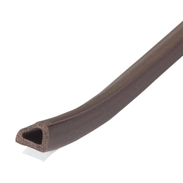 PLATINUM™ 0.375 in. x 17 ft. Brown Silicone Rubber Window Seal for Ex-Large Gaps Weatherstrip Roll